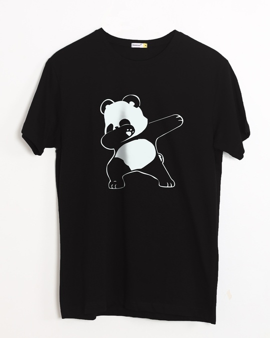 Shop Dabbing Panda Half Sleeve T-Shirt-Front