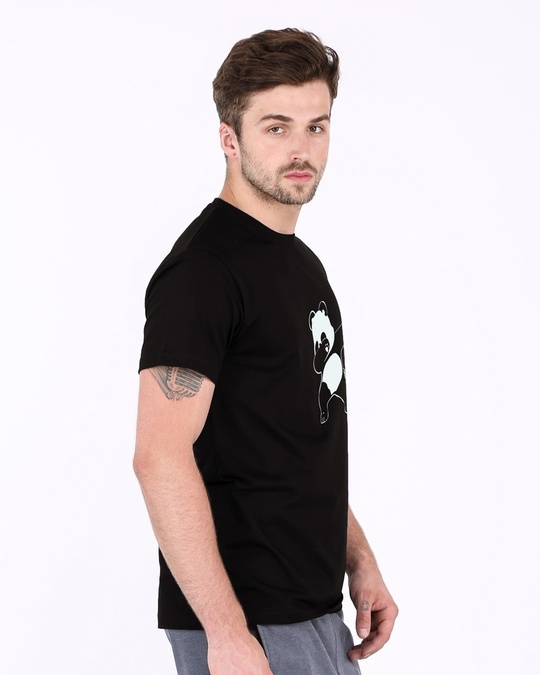 Shop Dabbing Panda Half Sleeve T-Shirt-Design