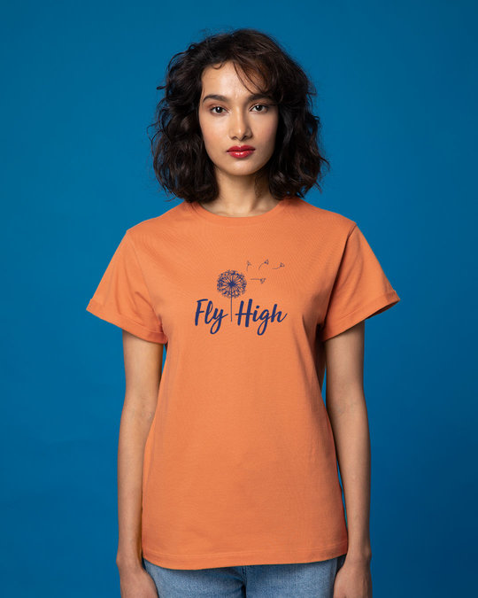 Shop Dandelion Fly High Boyfriend T-Shirt-Front