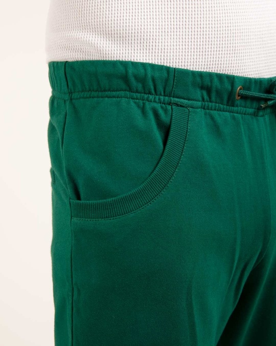 Shop Dark Forest Green Casual Jogger Pants