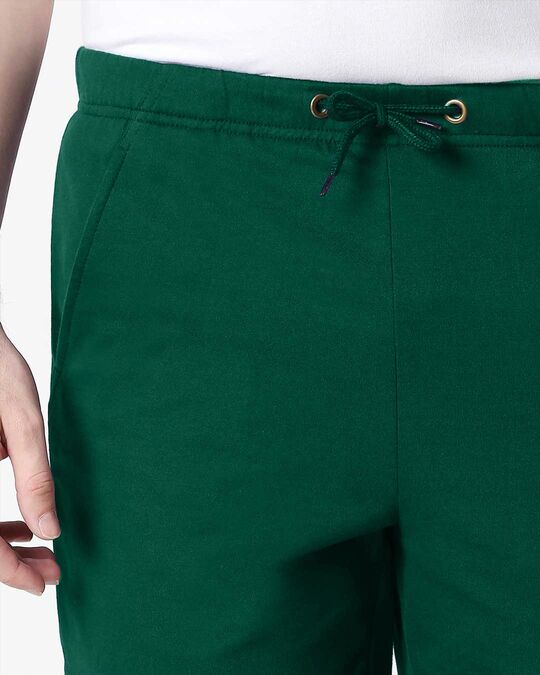 Dark Forest Green Men's Casual Shorts
