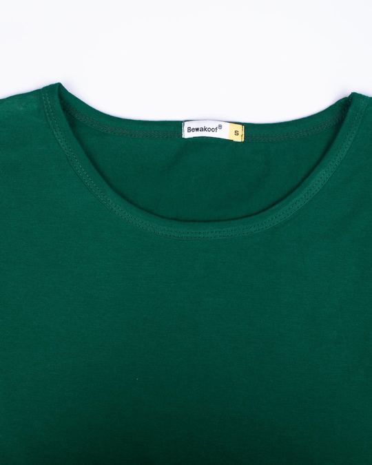 dark green round neck t shirt