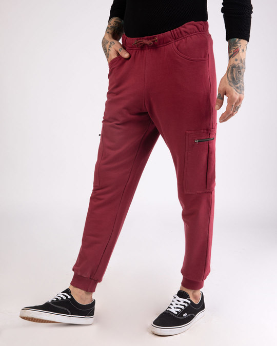 maroon cargo pants