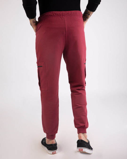 Buy Dark Maroon Plain Pants For Men Online India @ Bewakoof.com