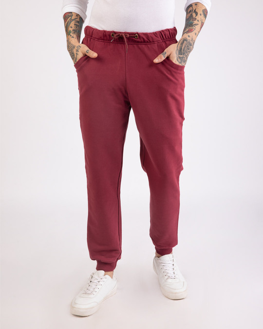 boys maroon joggers