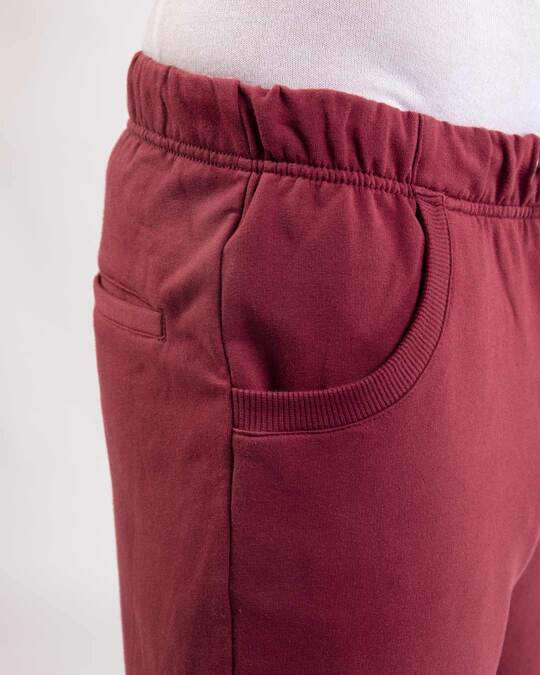 mens maroon jogger pants