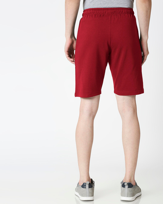 Buy Dark Maroon Casual Shorts for Men maroon Online at Bewakoof