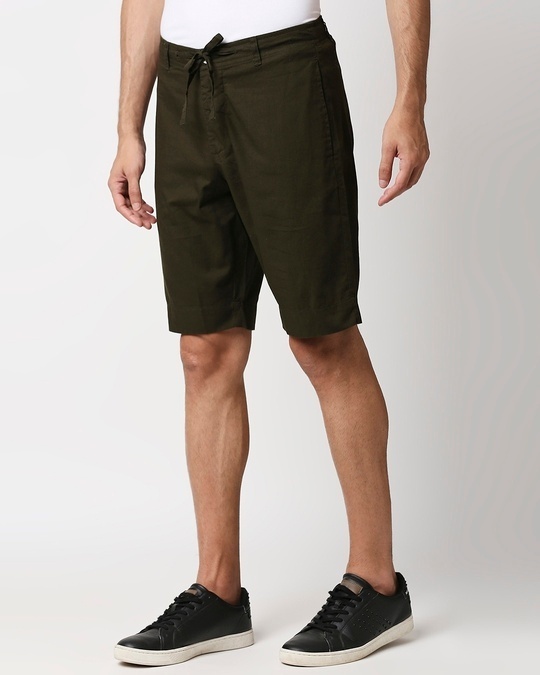 Shop Dark Olive Comfort Shorts-Design