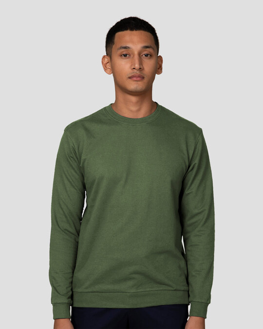 olive sweatshirt mens