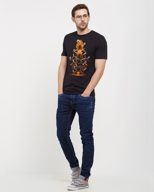 Shop DBZ: Evolution Official Dragon Ball Z Cotton Half Sleeves T-Shirt-Full