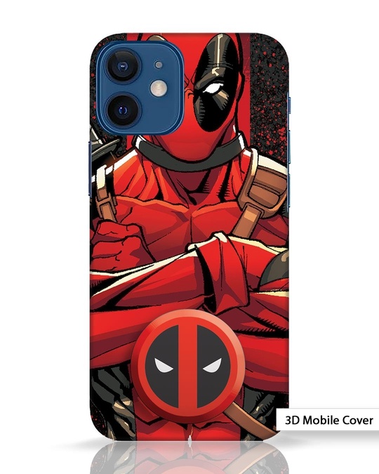 Shop Deadpool iPhone 12 Mini 3D Mobile Cover-Front