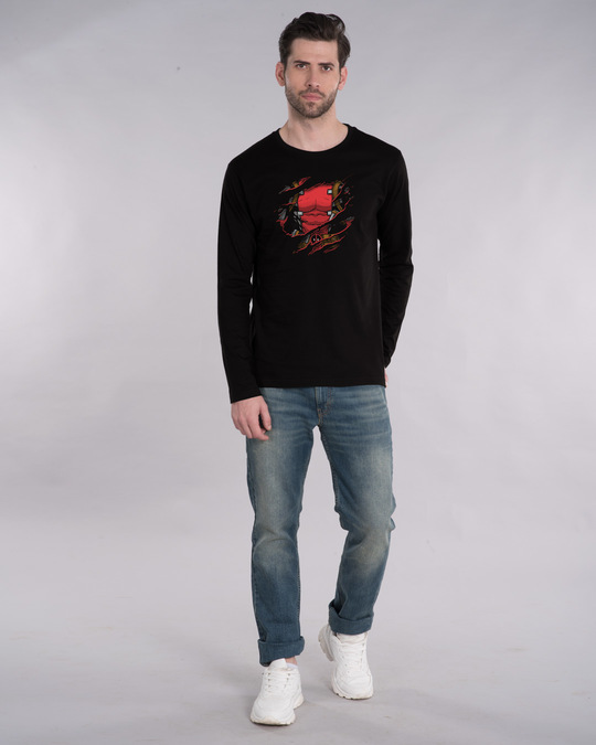 Shop Deadpool Torn Full Sleeve T-Shirt (DPL)-Design
