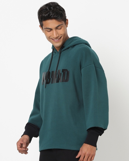 Shop No Mad Layered Sweatshirt Hoodie-Design