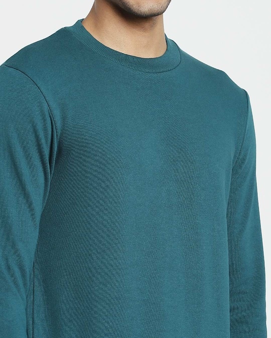 Shop Deep Teal Crewneck Sweatshirt