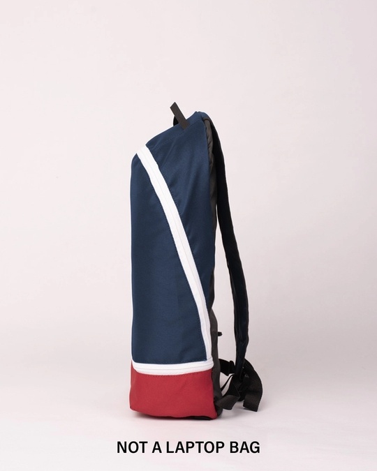 Shop Denim Blue Plain Small Backpack-Back