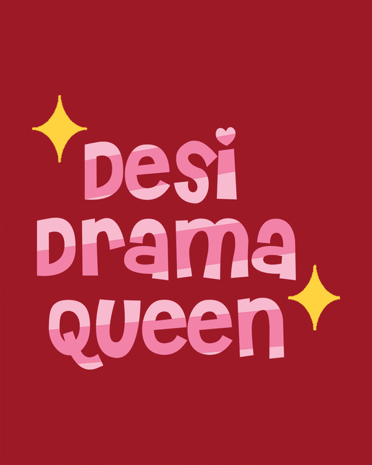 Shop Desi Drama Queen Boyfriend T-Shirt-Full