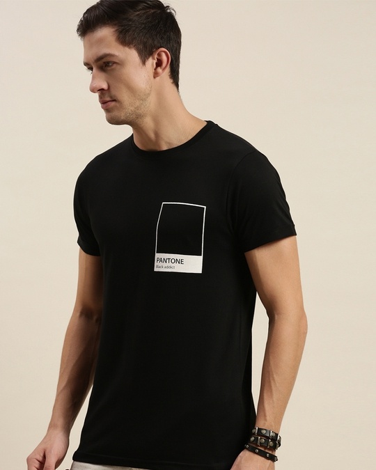 Shop Black Graphic Print T Shirt49-Design