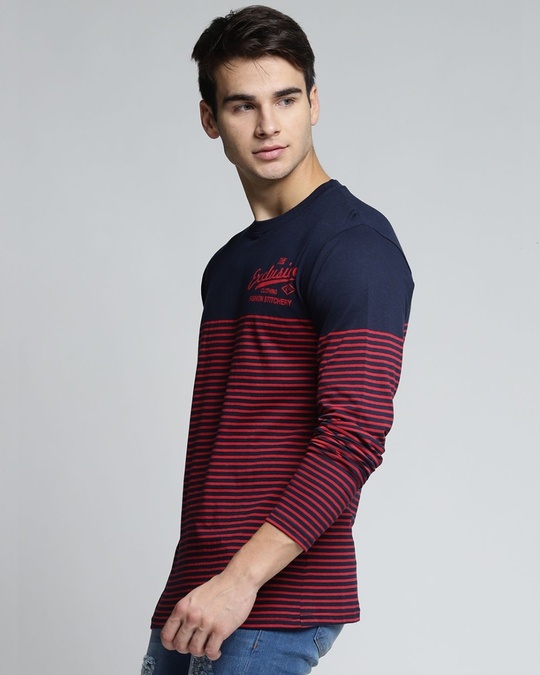 Shop Blue Striped T Shirt-Design