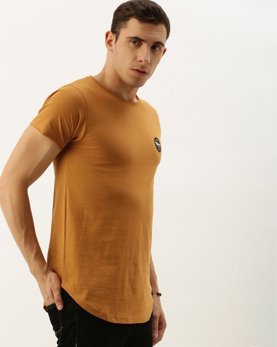 Shop Brown Solid T Shirt-Design