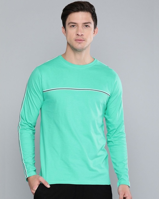 Shop Green Solid T Shirt-Front