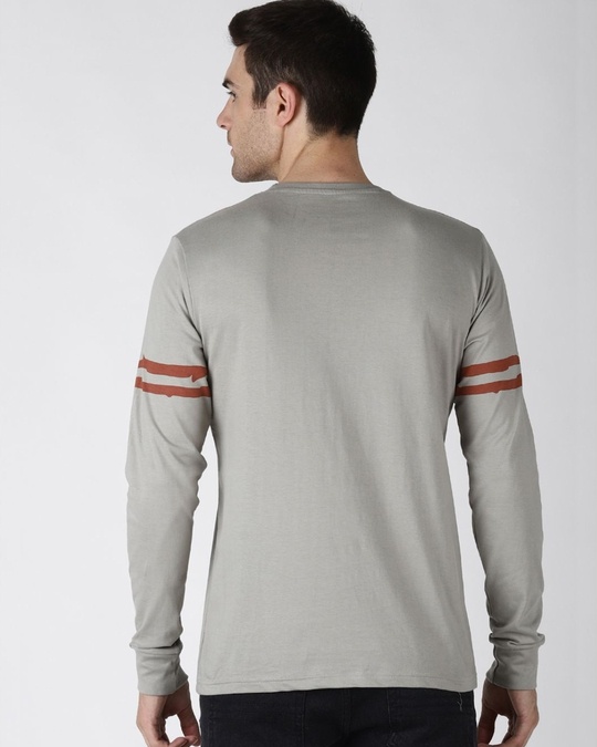 Shop Grey Graphic Print T Shirt-Back