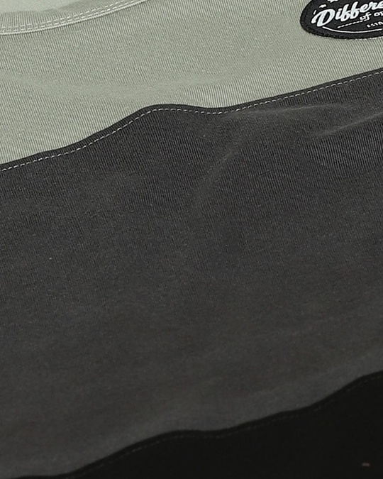 Shop Men's Grey & Black Colourblocked Tank Top-Full