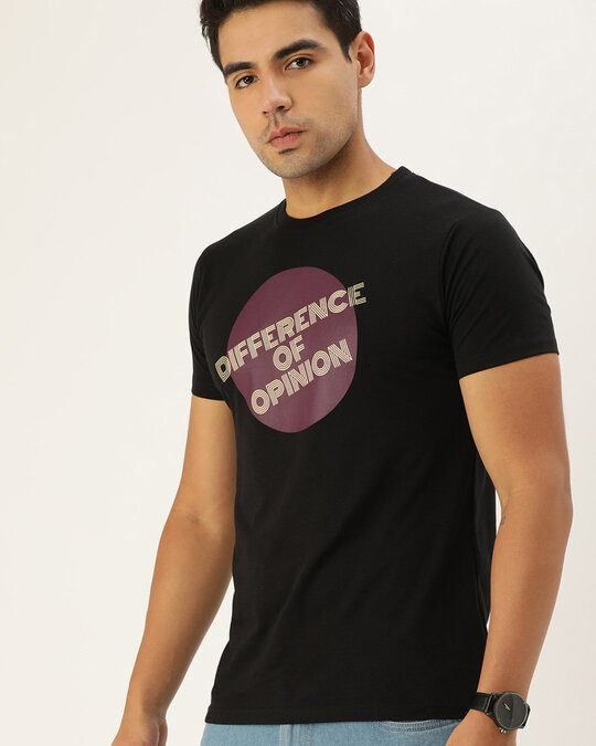 Shop Men's Black Typo Printed T Shirt-Design