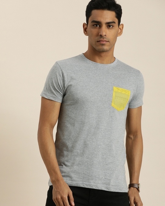 Shop Men's Grey Graphic Print T-shirt-Design