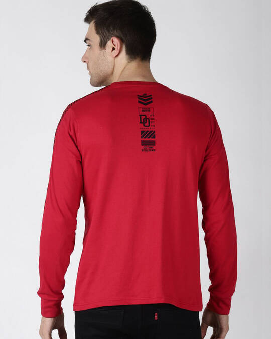 Shop Red Typography T Shirt-Design