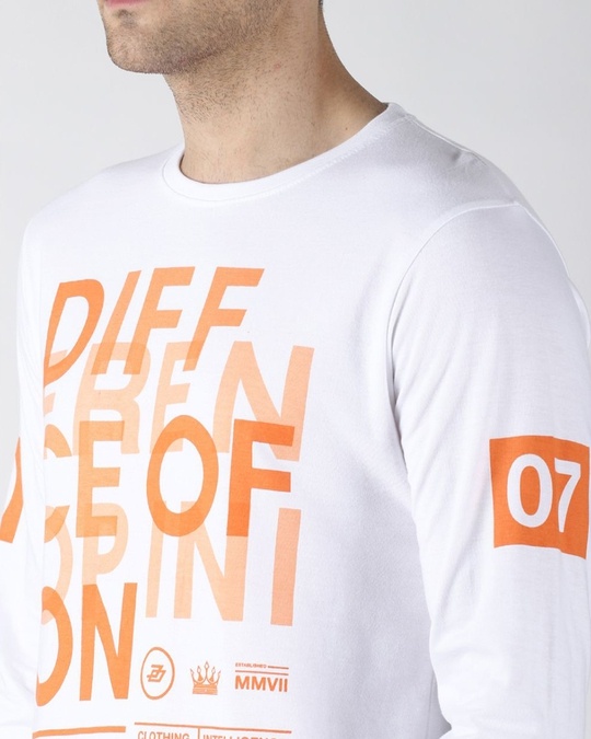 Shop White Typography T Shirt