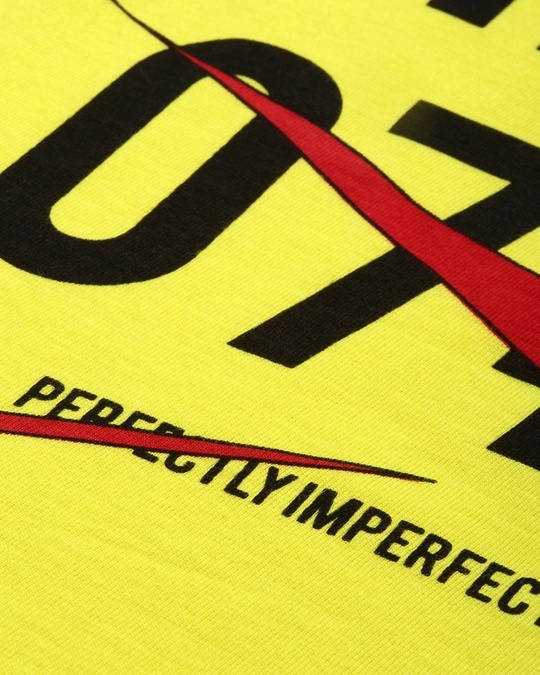Shop Yellow Typographic T Shirt-Full