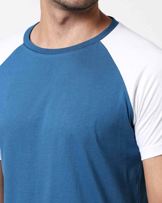 Shop Digi Teal Raglan Half Sleeve T-Shirt