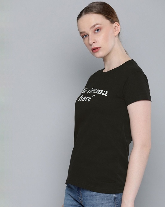 Shop Women's Grey Typography T-shirt-Design