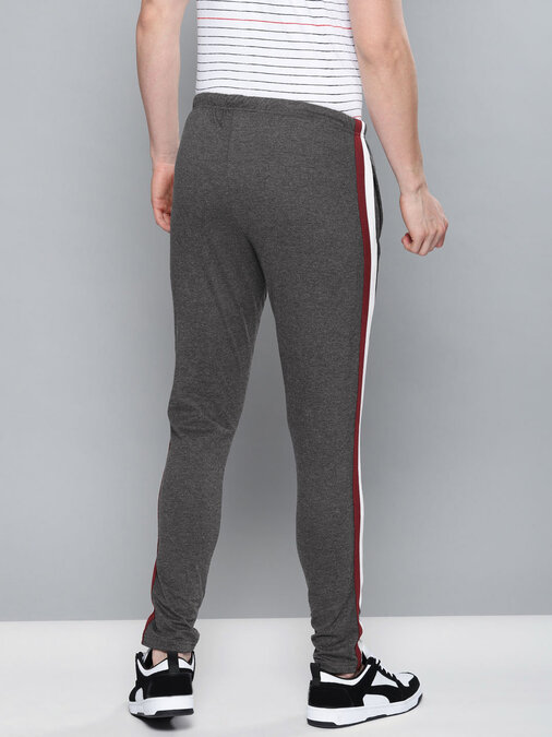 Shop Men's Black Solid Track Pants-Design