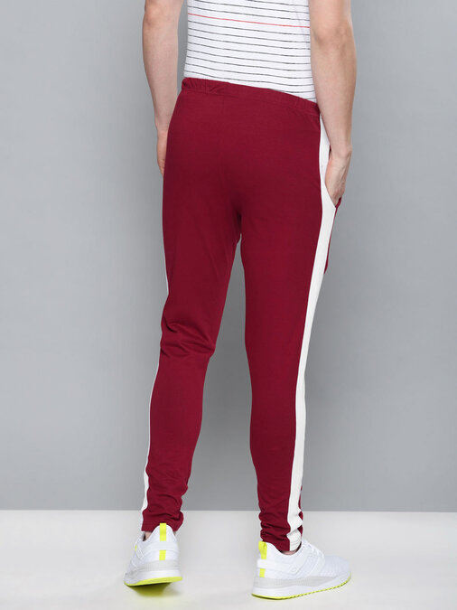 Shop Men's Red Solid Track Pants-Back