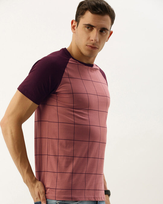 Shop Pink Checkered T Shirt-Design