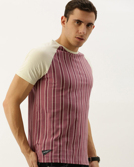 Shop Pink Striped T Shirt-Design