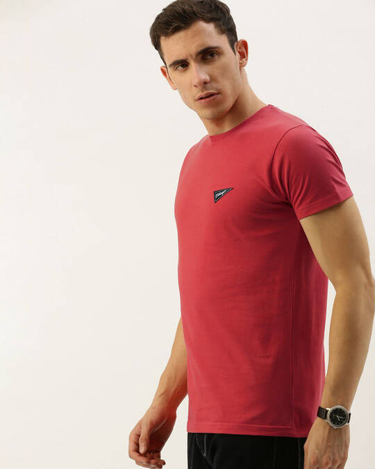 Shop Men's Red Solid T-shirt-Design