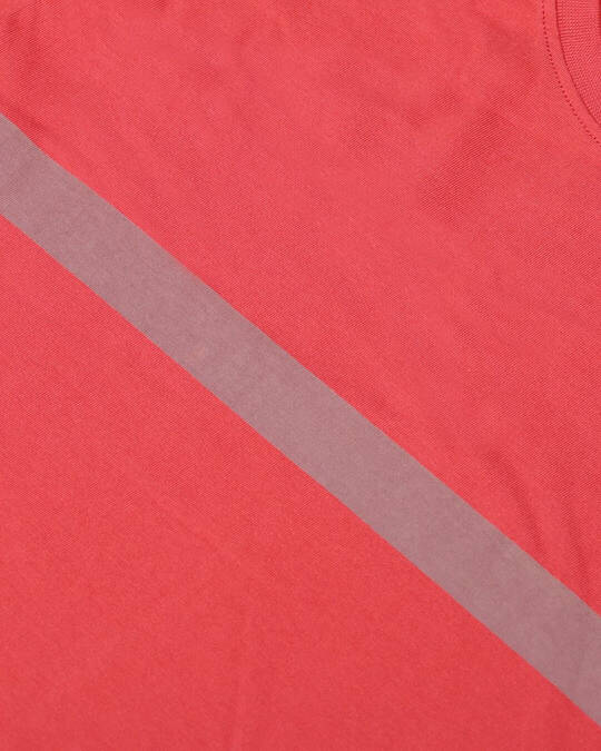 Shop Men's Red Striped T-shirt-Full