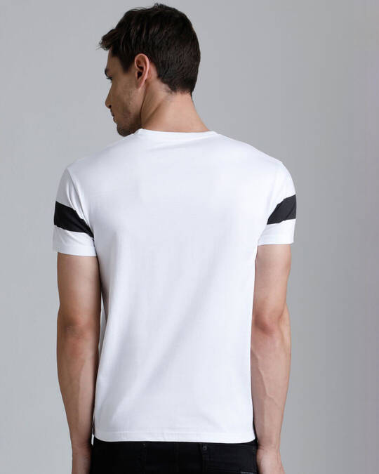 Shop Men's White Graphic Print T-shirt-Back