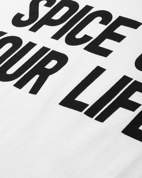 Shop White Typography T Shirt-Full
