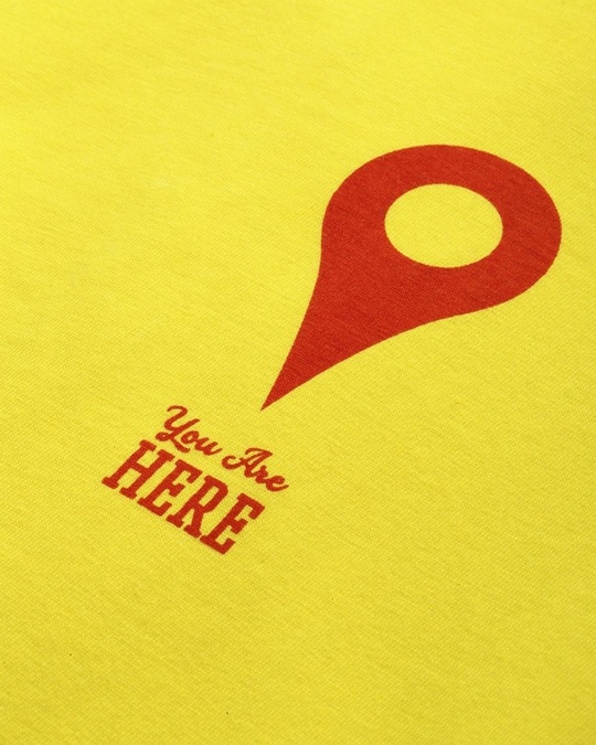 Shop Yellow Typography T Shirt-Full