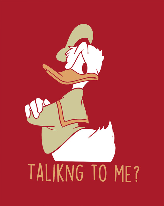 Shop Donald Talking To Me Boyfriend T-Shirt (DL)-Full
