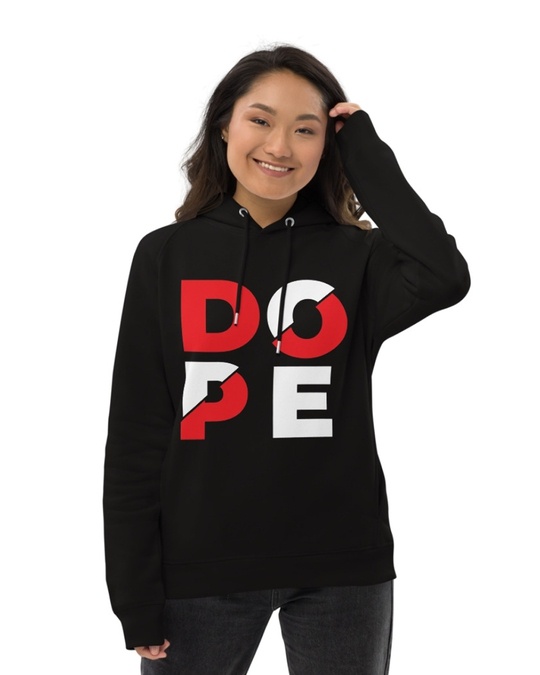 Shop Women's Black Dope Print Regular Fit Hoodie-Design