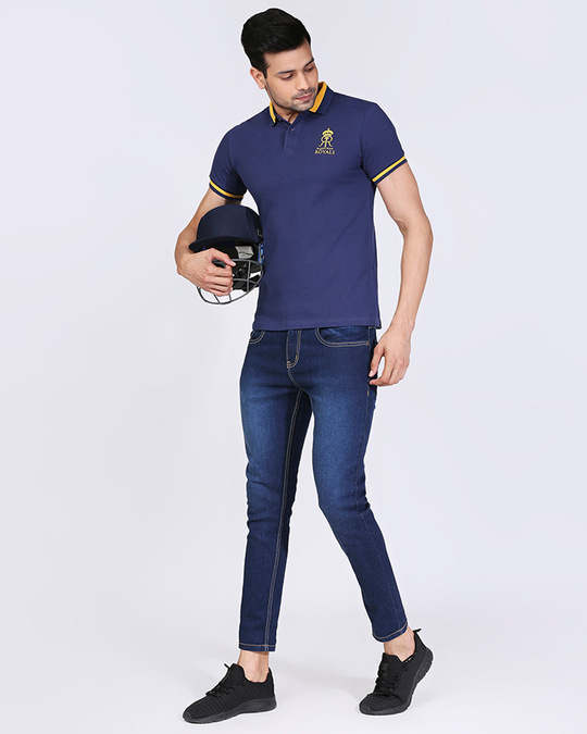 Shop Official RR: Men's Fan Polo T-Shirt (Blue)-Design