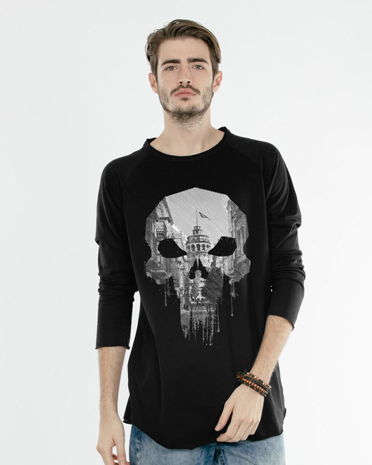 skull raglan