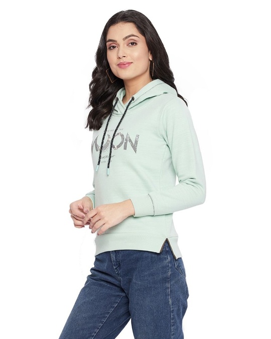 Shop Women's Full Sleeve Hood Smart Fit Sweatshirt-Design