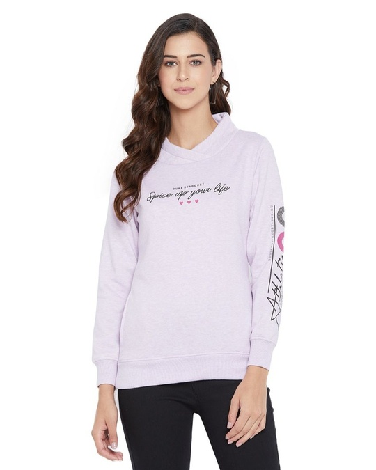 Shop Women's Full Sleeve T Neck Smart Fit Sweatshirt-Front