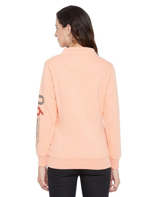 Shop Women's Full Sleeve T Neck Smart Fit Sweatshirt-Back