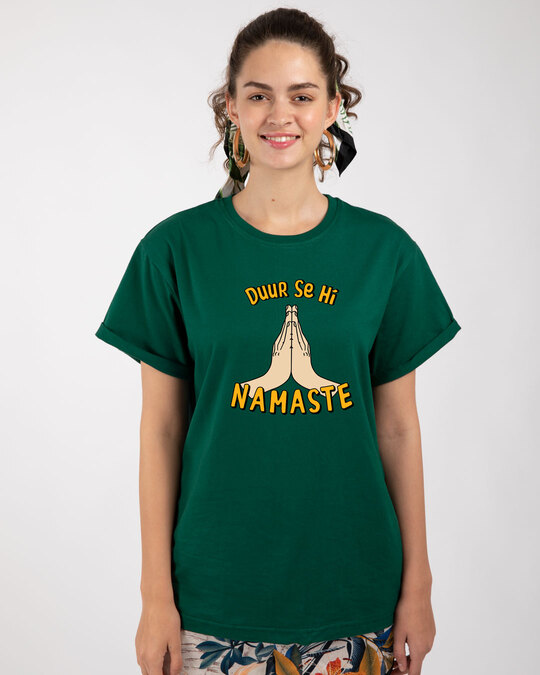 dur se namaste t shirt